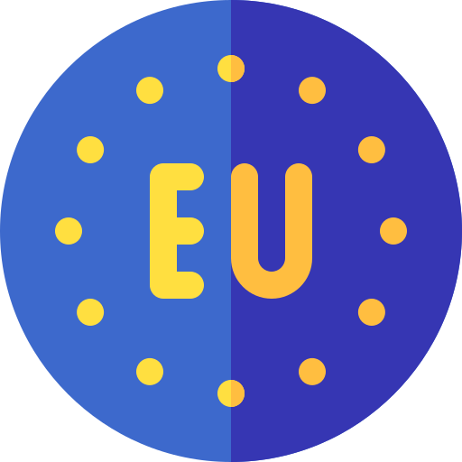 Map icon representing Europe